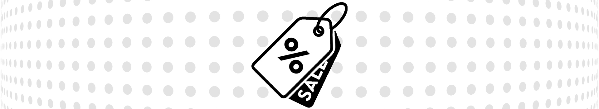 Graphik zweier Preisschilder, eines mit Prozentzeichen, eines mit dem Wort "Sale"